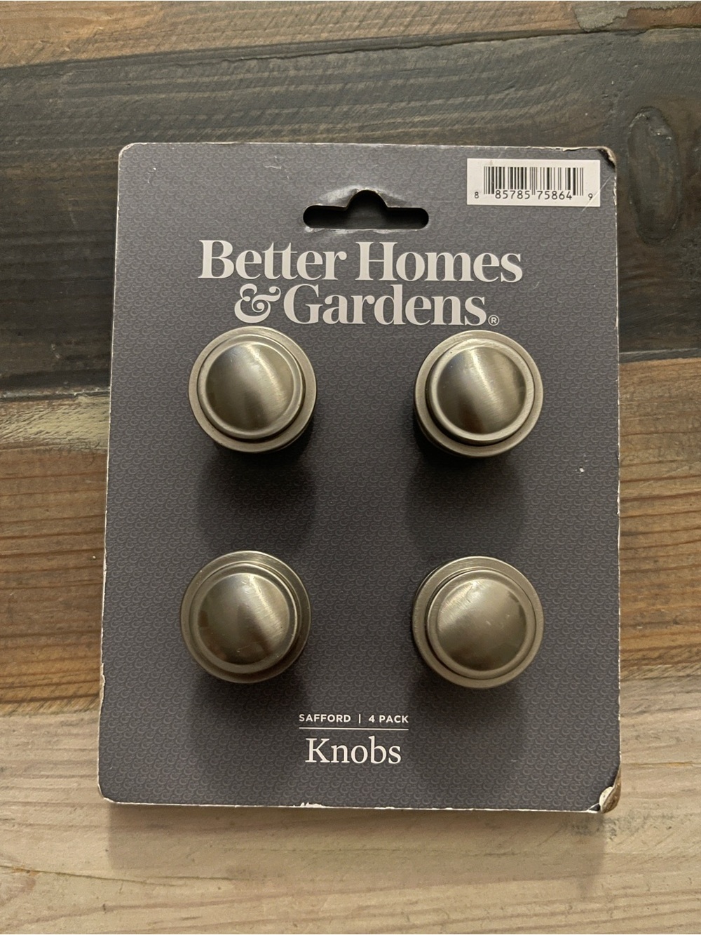 Better Homes & Gardens Safford 4-Pack Cabinet Knobs Satin Nickel - NWT